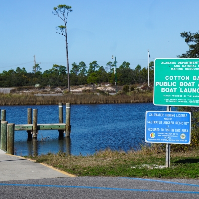 Cotton Bayou Boat Launch in Orange Beach