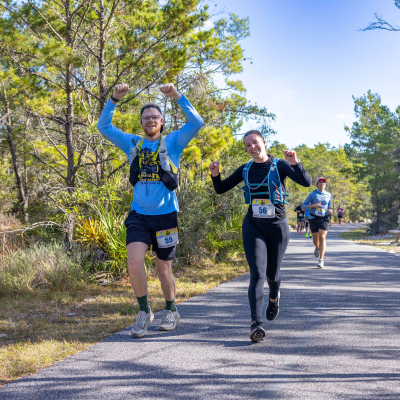 People running the Coastal Half Marathon on Alabama's Beaches