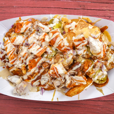 Moe's BBQ Nachos on Alabama's Beaches