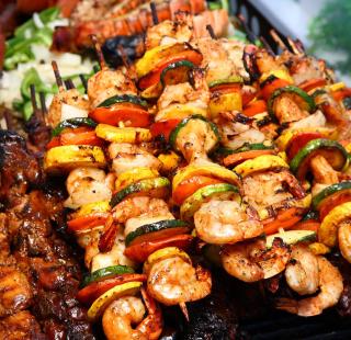 Shrimp kabob