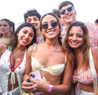 Festival goers in the crowd at Sand in My Boots Festival in Gulf Shores