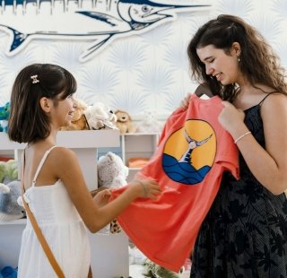 Girls shopping at The Wharf on Alabama's Beaches