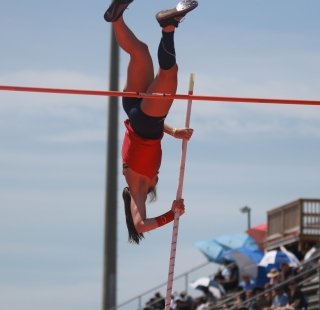 Track athlete at the AHSSA Championship on Alabama's Beaches
