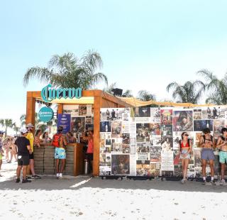 Jose Cuervo drink and music tent at Sand in My Boots Festival