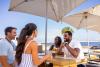 Meeting attendees enjoying a drink at The Gulf restaurant on Alabama's Beaches