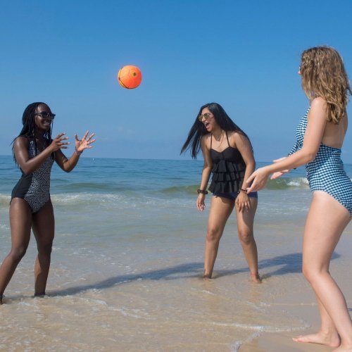 Teens playing on Alabama's beaches