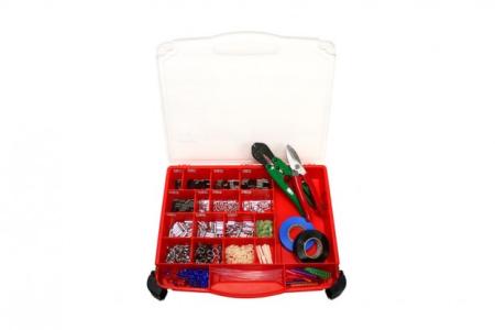box of fishing lures