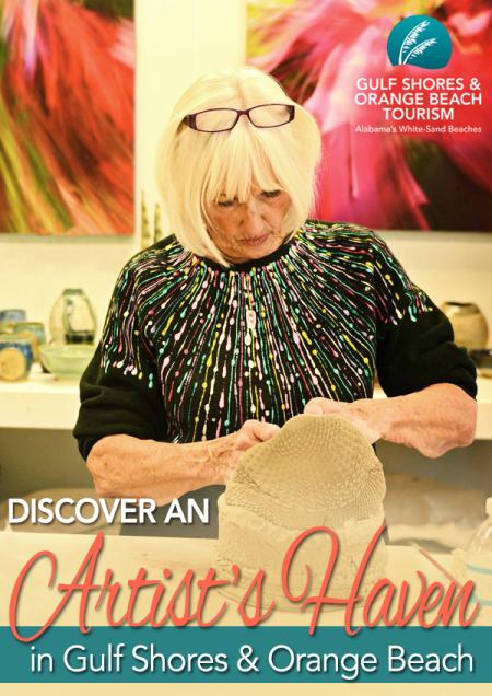 Woman Making Pottery in Orange Beach AL