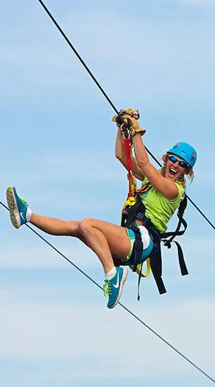 Hummingbird Zipline at The Wharf in Orange Beach