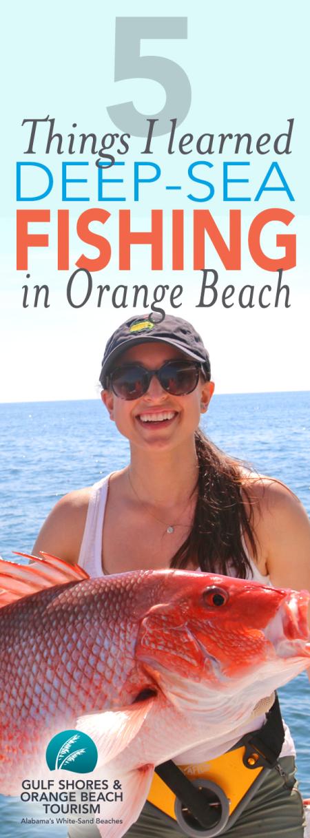 Woman Deep Sea Fishing in Orange Beach AL