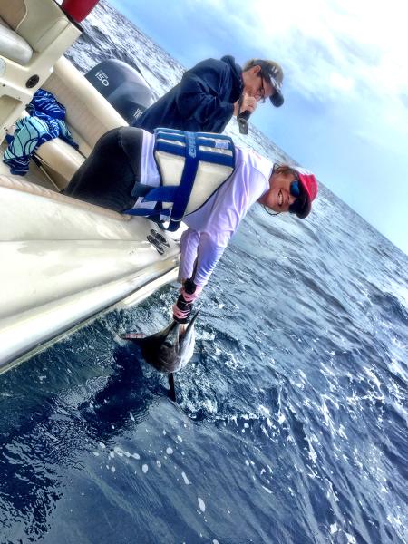 Catching a marlin