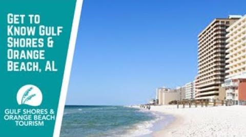 Play the video titled Get to Know Gulf Shores & Orange Beach, AL | Visiting the Alabama Gulf Coast